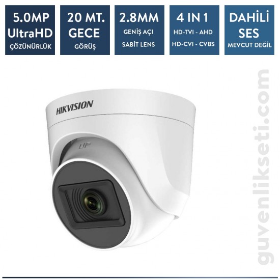 Hikvision DS-2CE76H0T-ITPF 5MP Analog IR Dome Kamera